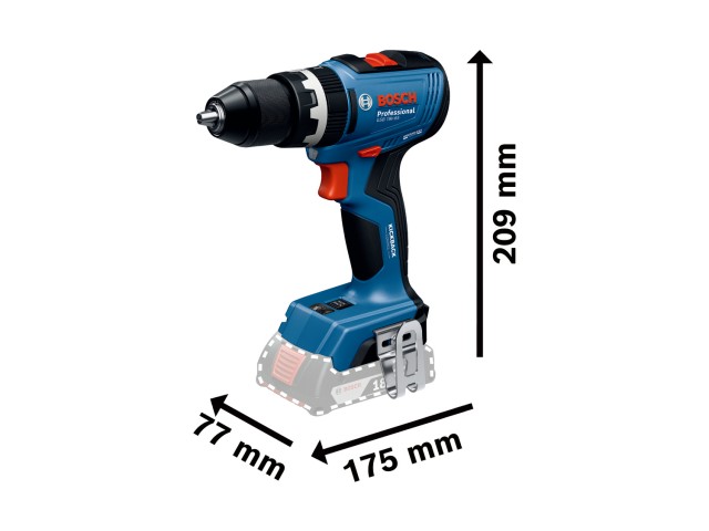Akumulatorski udarni vrtalni vijačnik Bosch GSB 18V-65, 06019N3307